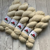 SOCK WEIGHT - Alma  Park Exclusive  - Yarn with BFL and touch of Sparkle 400 yds - White