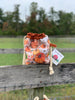 Drawstring Project Bag by Rose (MEDIUM) - Pumpkin Patch with Burnt Orange