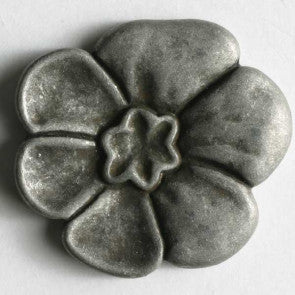 Metal Flower Button Shank