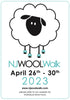 2023 NJ Wool Walk - Passport, Limited Edition Project Bag, and Purple NJWW Sheep Stitch Marker