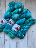 TURQUOISE AGATE -  Handpainted/speckled  Multiple Yarn Weights  -  RTS