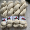 DK - Alma Park Exclusive Farm Yarn -  DK with Merino and Cultivated Silk 250 yds - Bright White - "Thor"