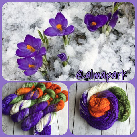Crocus in the Snow™ -  Hand Painted RTS (022520)