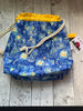 Drawstring Project Bag by Rose (X-LARGE) - STARRY NIGHT with Yellow