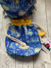Drawstring Project Bag by Rose (MEDIUM) - STARRY NIGHT with Yellow