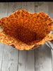 Drawstring Project Bag by Rose (MEDIUM) - JUST FOR FUN with Yellow & Orange swirls