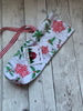 WINE BAG by Rose - HOLLY LEAVES   / Green Christmas Trees