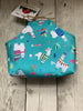 Handle Project Bag by Rose (Small or Medium)- Perfect for SOCK or SHAWL Knitters - LLAMAS / Lt. Turquoise