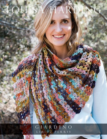 Perris Crochet Shawl in Louisa Harding Giardino  KIT