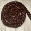 FARM ROVING - Alpaca / Merino / Silk - Roving  from LIZZIE - Maroon/Brown/Dk Rose