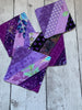 QUILTED COASTERS (reversible) by Rose (Set of 4) - Purple Mini Quilt