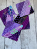 QUILTED COASTERS (reversible) by Rose (Set of 4) - Purple Mini Quilt