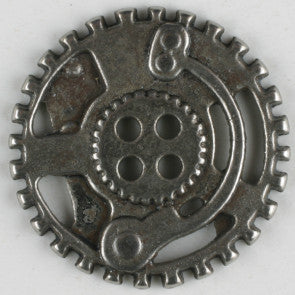 Steam Punk Metal Button