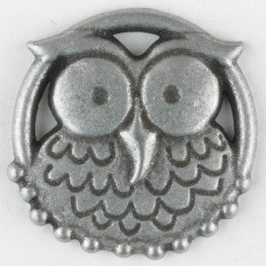 Metal Owl Button - Nicky Epstein