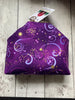 Project Bag by Rose (Small)- Perfect for SOCK Knitters -  PURPLE SWIRLS  with Lavender