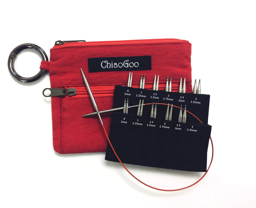 ChiaoGoo Twist Shorties Set - Mini - RED - US0-3