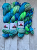SEA GLASS -  Handpainted  Multiple Yarn Weights  -  RTS