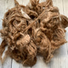 Washed Raw Fiber BABY ALPACA - Fawn  from "Romeo"  4 oz