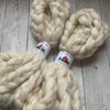 FARM ROVING - Alpaca / BFL / Silk - Roving from DANTE - Winter White