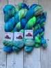 SEA GLASS -  Handpainted  Multiple Yarn Weights  -  RTS