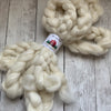 FARM ROVING - Baby Alpaca / Merino / Silk - Roving (Baby Grade Alpaca) from THOR - White