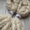 FARM ROVING - Alpaca / BFL / Silk - Roving from DANTE - Winter White