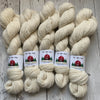 Worsted - Alma Park Exclusive Farm Yarn -  Alpaca/Merino  200 yds - white -"Indy & Kermie"