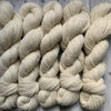 SOCK WEIGHT - Alma  Park Exclusive  - Yarn with BFL and touch of Sparkle 400 yds - White