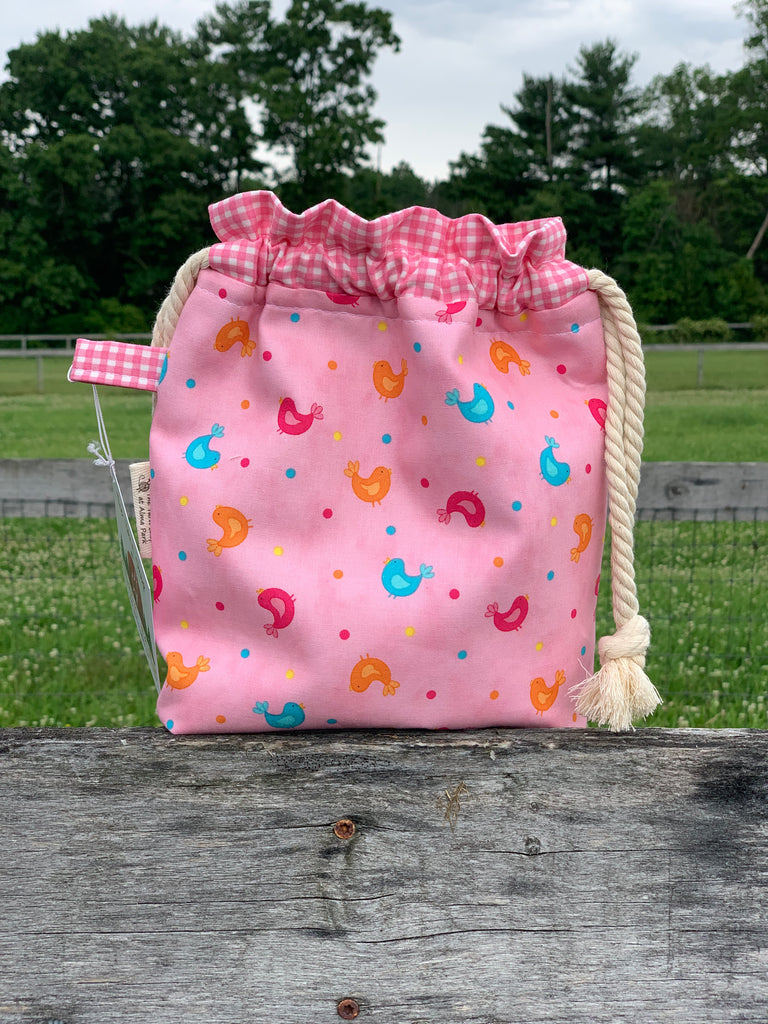 Drawstring Project Bag by Rose - BIRDIES