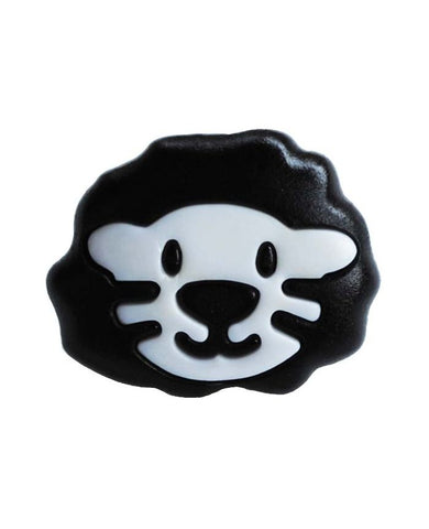 POLYAMIDE SHAPE OF A LION HEAD AND SHANK - 18MM