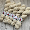 Worsted - Alma Park Exclusive Farm Yarn -  Alpaca/Merino  200 yds - white -"Indy & Kermie"