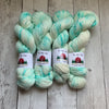 SOCK WEIGHT - AQUAMARINE Speckle -  Speckle Dyed - 463 yds 3.5 oz or 20 gr minis RTS (806)