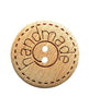 POLYAMIDE or WOOD BUTTON ROUND SHAPE ,"HANDMADE"-LABELING - 18MM
