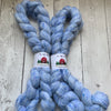 Colored Top - Wool and Tweed -  "Porcelain Blue" 4 oz