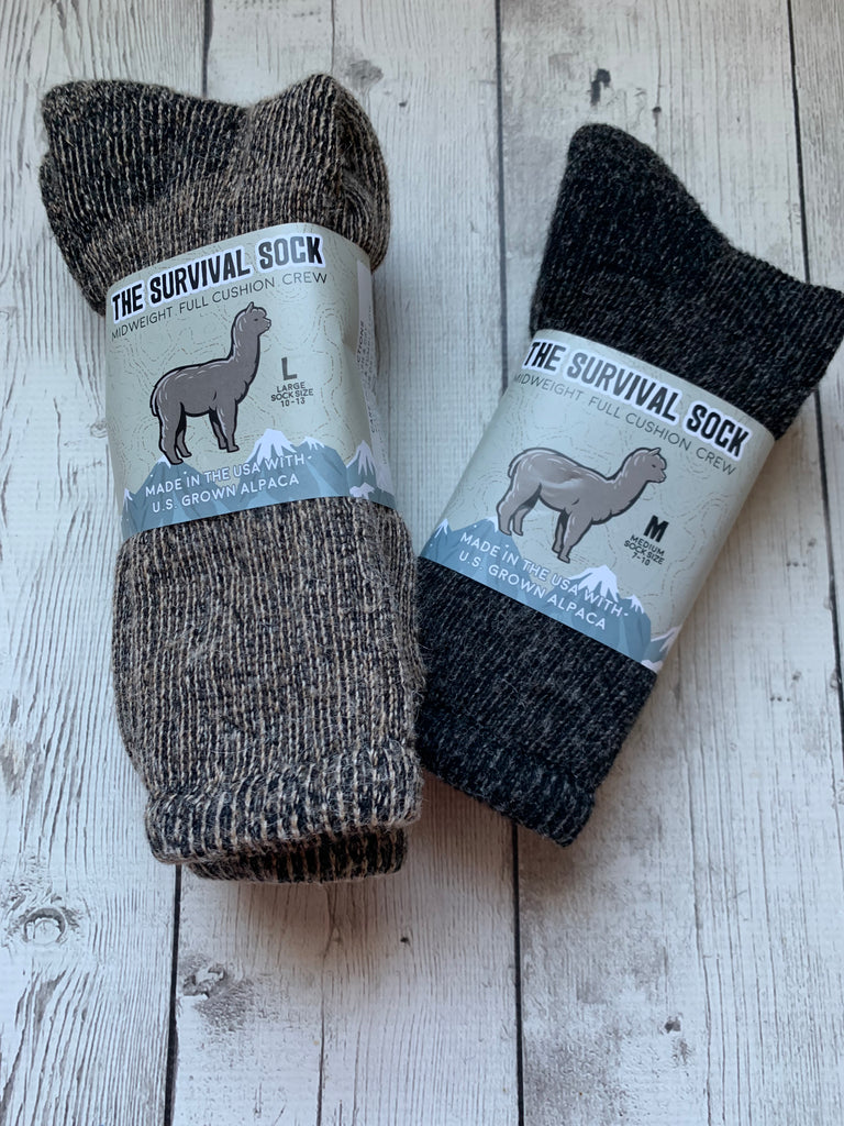 Survival Alpaca Socks - Made in the USA