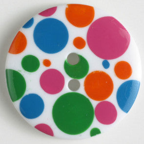 Colorful Polka Dot Fashion Button