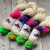 SOCK WEIGHT - "I CAN SEE CLEARLY NOW" -  HandPaint  - 463 yds 3.5 oz  RTS (012120)