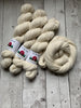 DK - Alma Park Exclusive Farm Yarn -  Sport/DK with BFL 250 yds - creamy white - "Zeus"