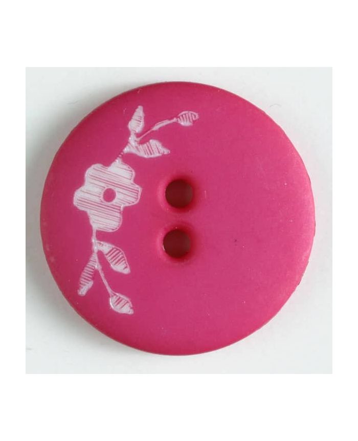 PLASTIC FLOWER BUTTON WITH 2 HOLES - 23MM