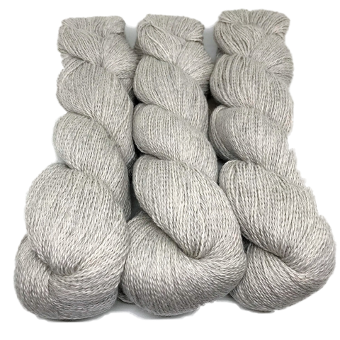 Illimani SABRI - Organic Cotton / Baby Alpaca - 38 - LIGHT GREY (Sock Weight)