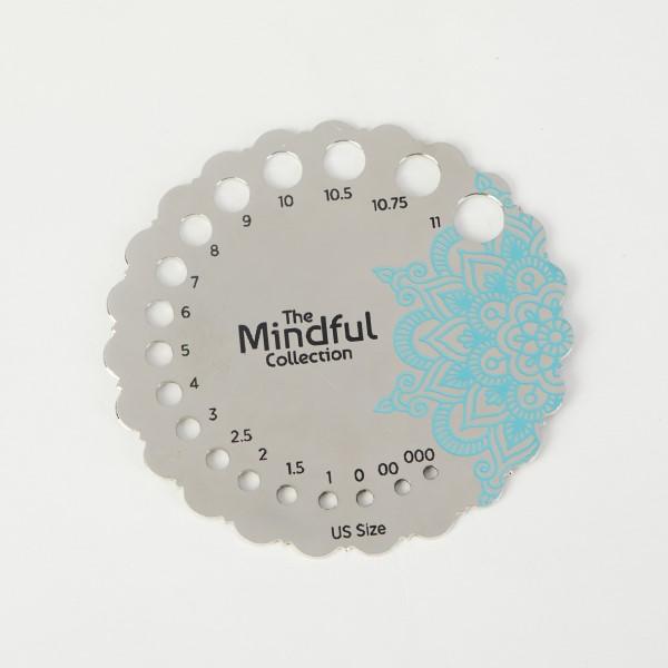 Knitter's Pride - Mindful - Sterling Silver Plated Needle Gauge