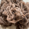 Washed Raw Fiber BABY ALPACA - Rose Grey  from "Rosalita"  4 oz