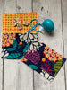 Notions Pouch by Rose (single pocket) -  Big flowers/orange dots