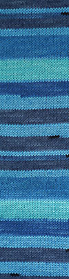 CASCADE Heritage Prints Sock Yarn Self Striping - 63 - Azul Stripe