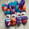 SOCK WEIGHT -"CARIBBEAN CORAL 2020" -  HandPaint  - 463 yds 3.5 oz  RTS (0103)