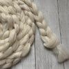 FARM ROVING - Alpaca / BFL / Silk - Roving from DANTE - Winter White