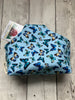 Handle Project Bag by Rose (Small)- Perfect for SOCK Knitters -  Butterflies / Turquoise