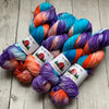 SOCK WEIGHT -"CARIBBEAN CORAL 2020" -  HandPaint  - 463 yds 3.5 oz  RTS (0103)