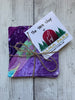 QUILTED COASTERS (reversible) by Rose (Set of 4) - Purple Mini Quilt