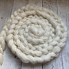 FARM ROVING - Baby Alpaca / Merino / Silk - Roving (Baby Grade Alpaca) from THOR - White